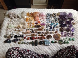lavenderwaterwitch:  lanternsigh:  lavenderwaterwitch:  ~ such beauties, still not my entire collection ; you can never have enough crystal babies ✨🙈  Beautiful  thank you 😊💙