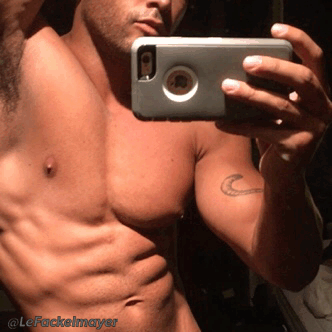 freakmuscle:  The #musclestud’s new #bikinibrief cannot hold his huge cock on