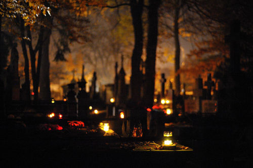 lamus-dworski:Powązki Cemetery in Warsaw, Poland during the days of All Saints and All Souls. Photog