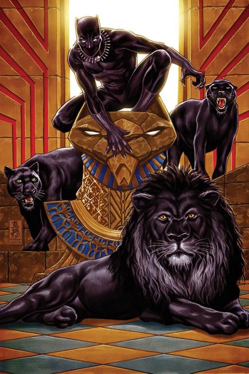 superheroesincolor - Black Panther by Mark Brooks / Michael Avon...