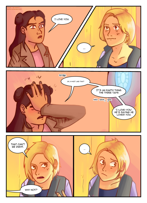 three knocks p.5first page | previous | next pagewritten and drawn by me, colored by isabel hatherel