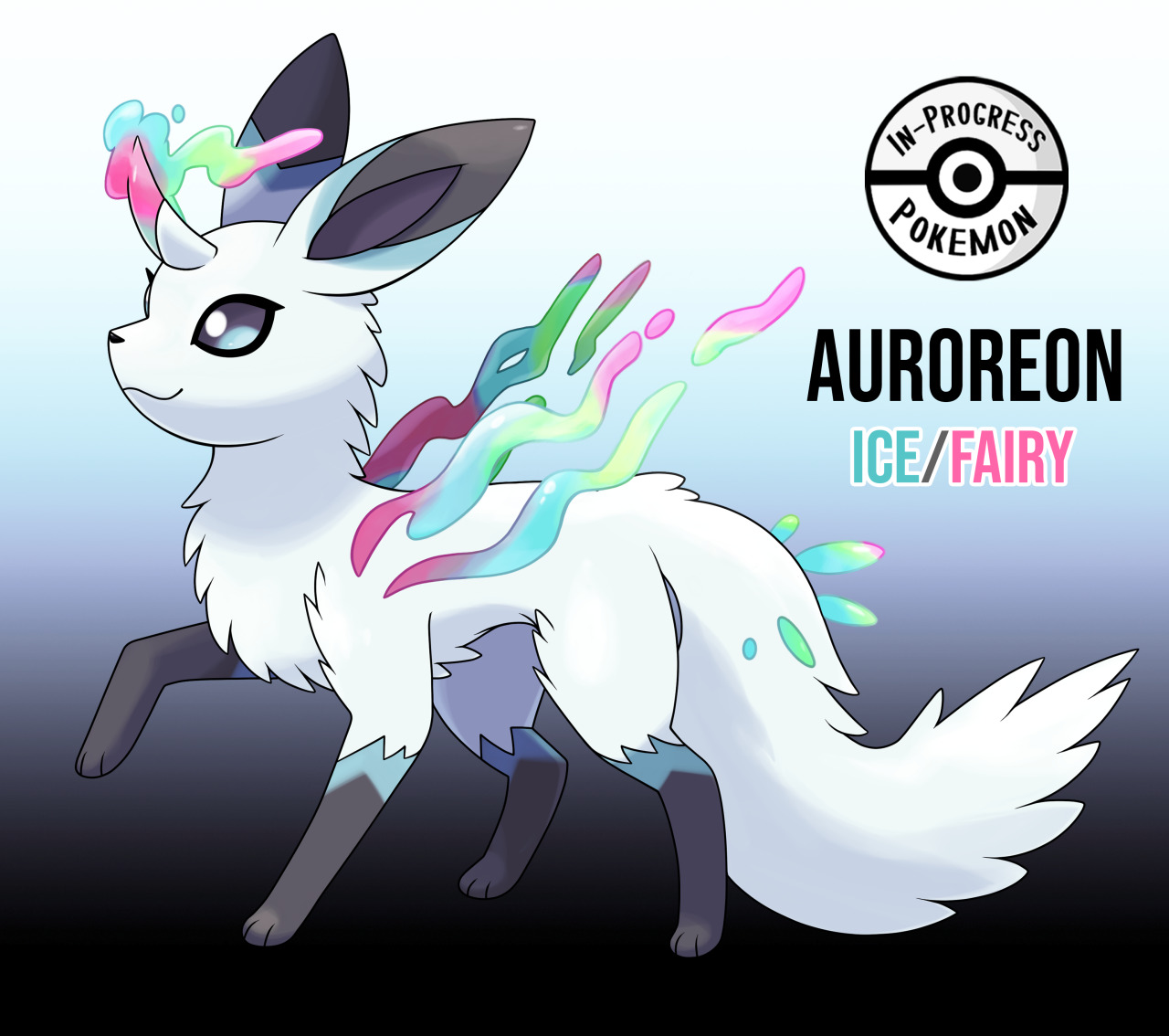 inprogresspokemon: Auroreon (Ice/Fairy)#??? - On rare occasion, an ...