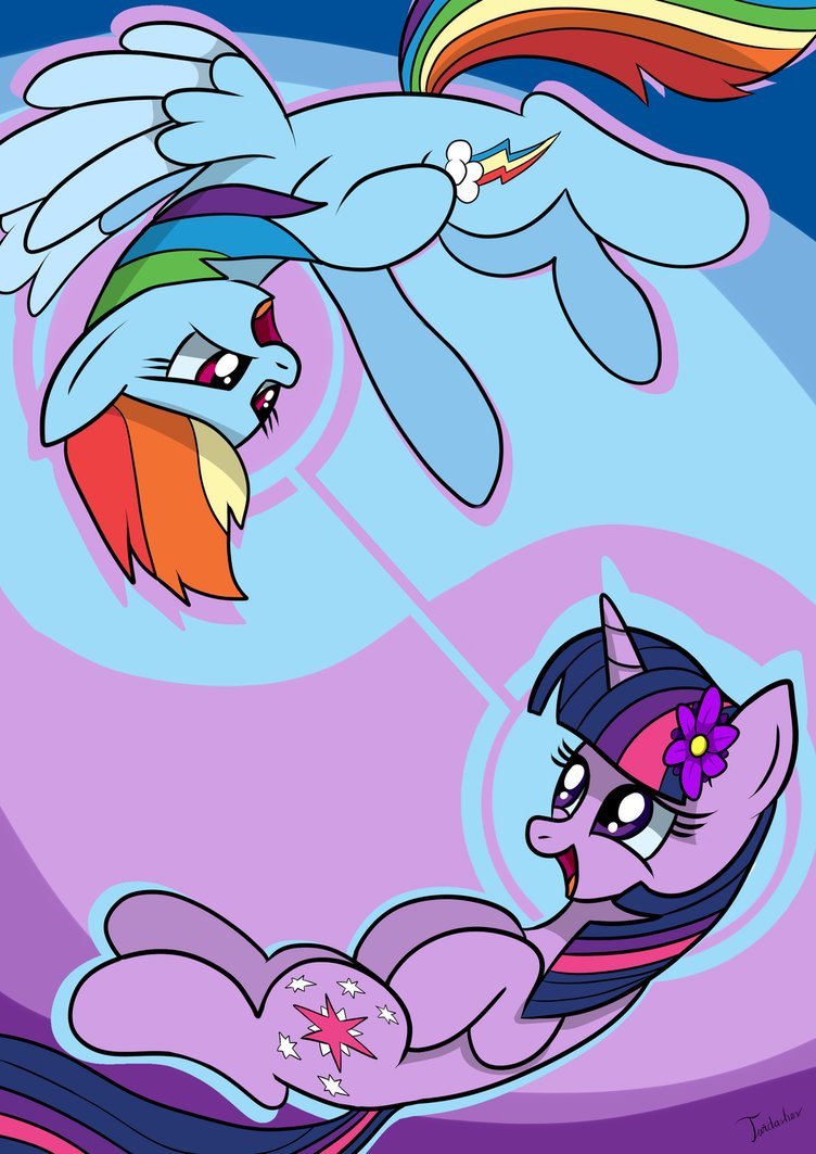 twidashlove: The Elements of Harmony also balance one another~ Sunny Side and Shady