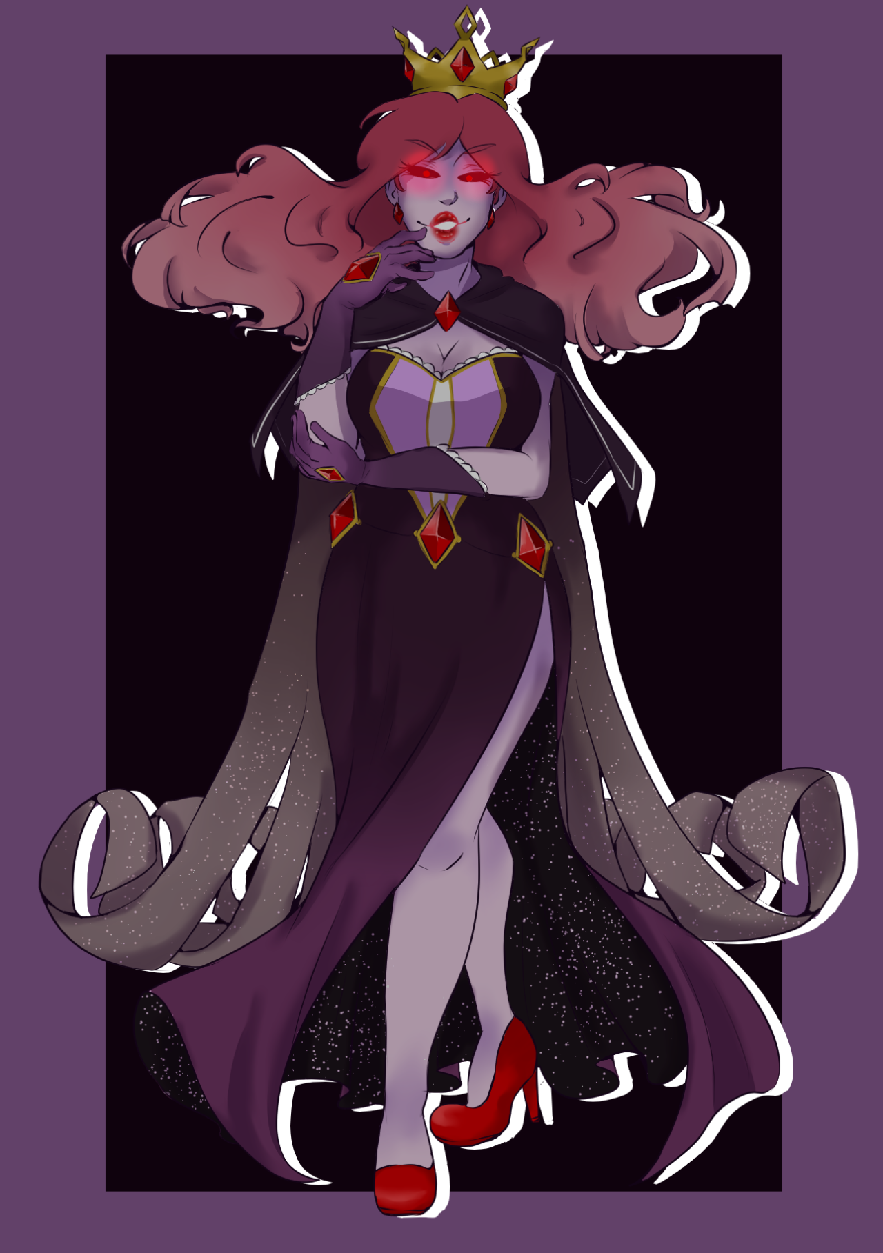 askbooancatheredboo:  ((Shadow Queen Au?? Purple scheme?? I think Yes!!!!!! 👀👌👌👀💖💖💖💖))