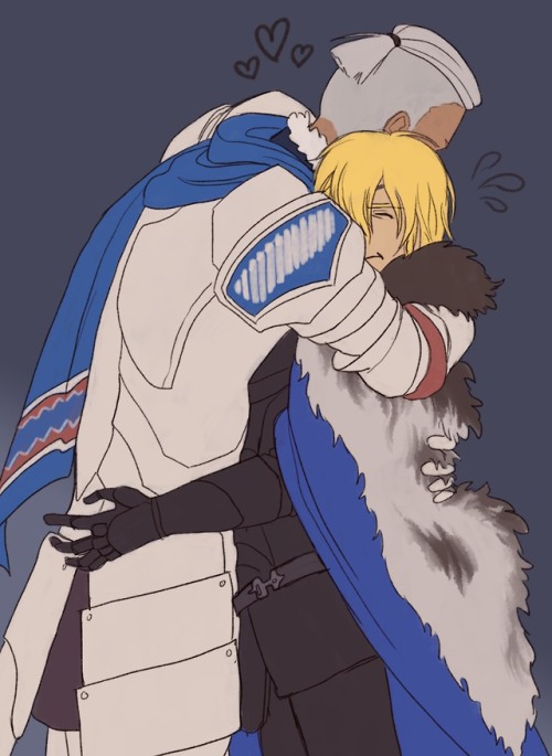 I did a series of everyone in Blue Lions giving Dimitri a hug! Because someone had to!!