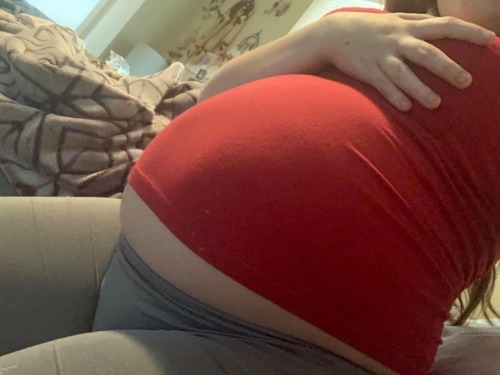 big belly pregnant woman