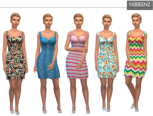 nibbsnz: Deetron’s Patterned Curvy Cupids Recolours (15) of @deetron-sims Curvy Cupid Dress (t