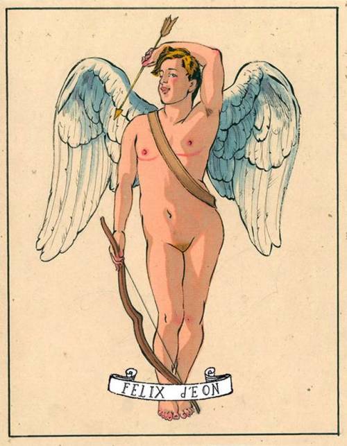 felixdeon:Love lies in store. A handsome trans cupid is ready to shoot an arrow of love straight for