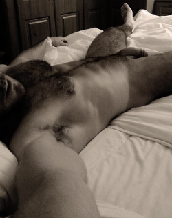 ajockedson:  dad always sleeps naked… i try to get as far as i can on his cock before he wakes up.