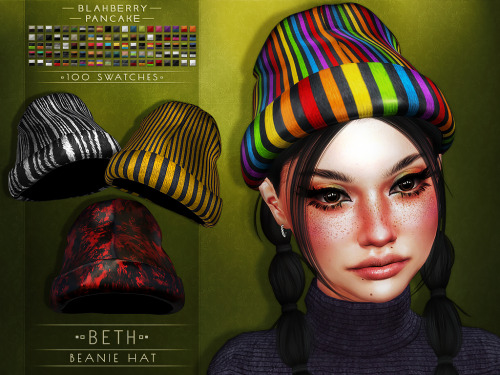 blahberry-pancake:○● DOWNLOAD ●○- Beth Beanie Hat - PATREON EARLY ACCESS -(the set will be released 