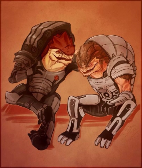 abritishpornblogger:  Love these guys, Wrex and Grunt 
