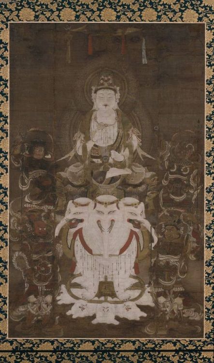 Bodhisattva Fugen Enmei12th-century painting on silk, late Heian period.