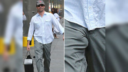 guystease:  John Hamm Gets Bad Case Of Moose Knuckle