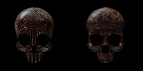 Skulls made by Billy Bogiatzoglou