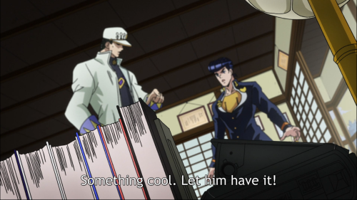 petite-guignol: egglayinkakyoin:  lorddio:  Jotaro ‘Im bad at one liners and have to ask other peopl