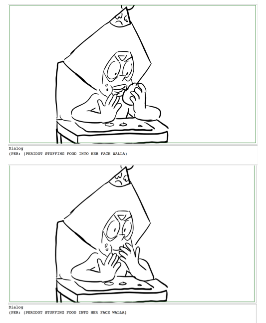 chicas-pizza:   Cut scene of Peridot eating for the first time from Log Date 7 15