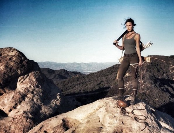 tombraidergirls:  Rhona Mitra, the first official Lara Croft model, shared this photo