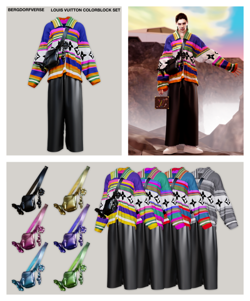 bergdorfverse: Louis Vuitton Murakami SetHey everyone, here is a male outfit set inspired by Takashi