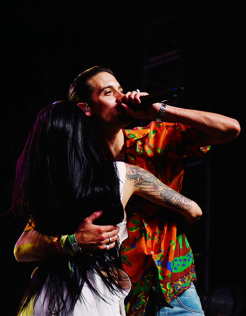 Kehlani and G-Eazy perform on the Mojave stage during day 3 of the Coachella Valley Music And Arts F