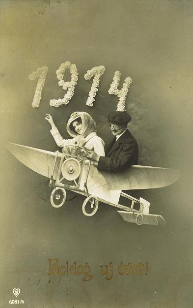 fuckyeahmodernflapper:  Hungarian New Years’s postcard. 