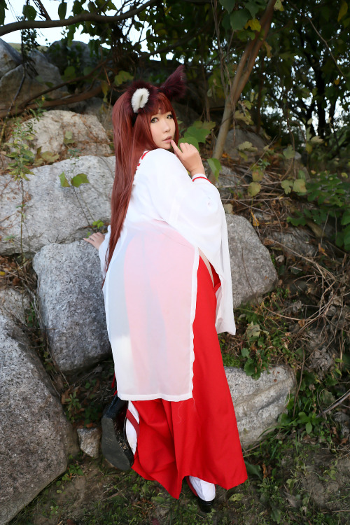 Porn photo Cute Cosplay GIrl Higurashi Rin (Kitsune-Chan