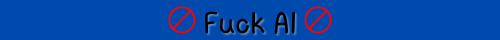 Fuck AI Banners That I Made, Solid Color Version