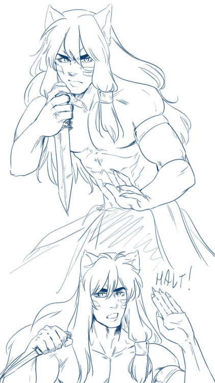 mmhinman: thought of doing a combination of the sketches of inulantis I have done in the past&hellip