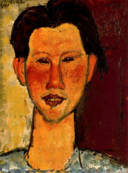 Portrait of Chaim Soutine, 1915, Amedeo ModiglianiMedium: oil,panel