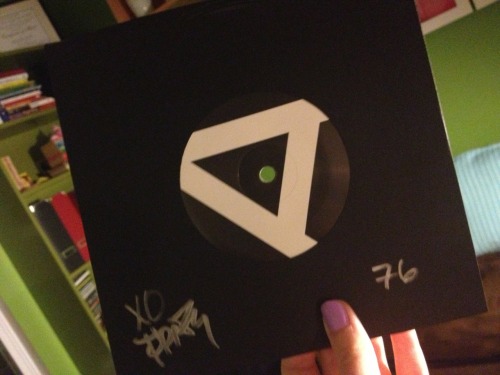 lnthevegaslights:Frank Iero’s limited edition vinyl For Jamia… Signed and #76.