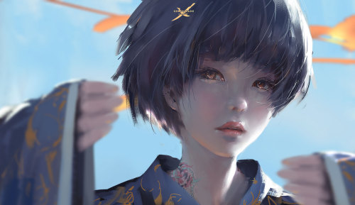 otakurei:  Amazing Art By WLOP 
