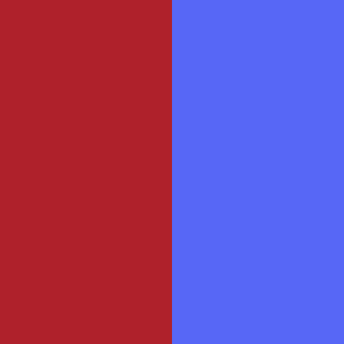 colorandcolor:color and color 30230 - #af212b and #5767f6