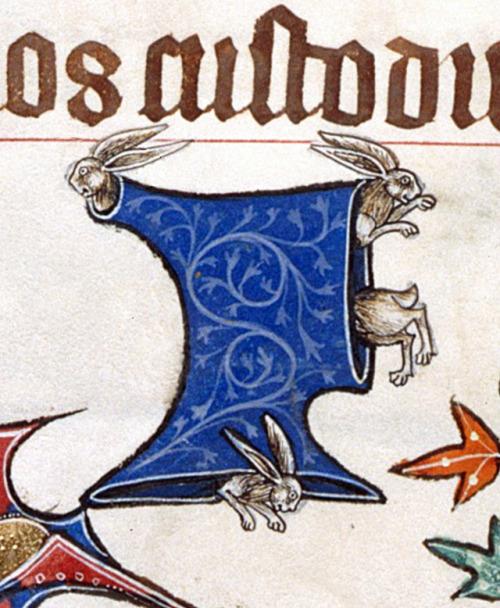 rabbit hoodGorleston Psalter, England c. 1310-1324BL, Add 49622, fol. 202v