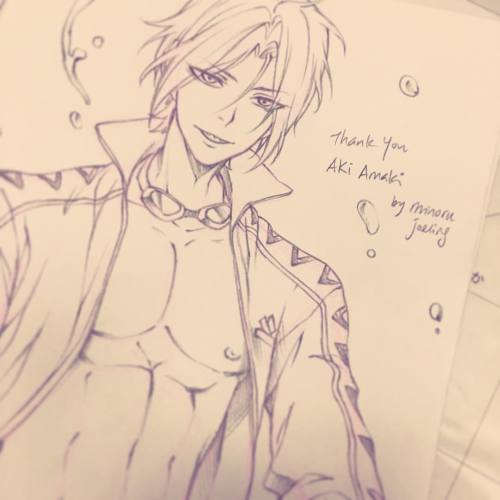 minoru-chan:  Commission art for Aki Amaki, thank you so much  #fanart #commission #drawing #sketch #rin #matsuoka #free 