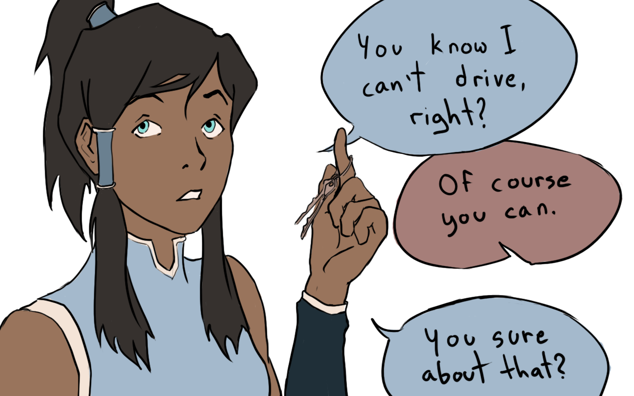 aiffes:  Five minutes later, Korra was so busy making goo-goo eyes at Asami that