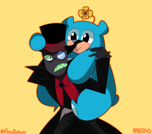 artybritney:  Twitter post “!quinientos cinco, suelta eso ahora!” I find the idea cute that Blackhat gives 505 a piggyback ride 💕