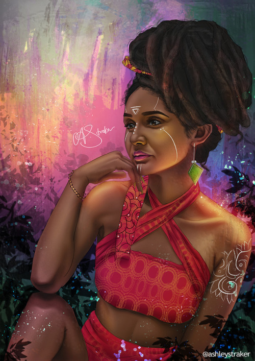 I had the pleasure of working with II-Kaya Ises on a painting for her calendar project ‘Satta 