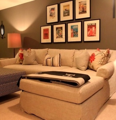 Contemporary Basement - Basement