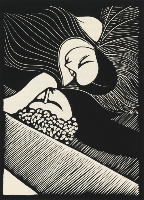 kafkasapartment:  Tristram and Iseult,1930. Wharton Esherick and Amory Hare.Woodcut illustration