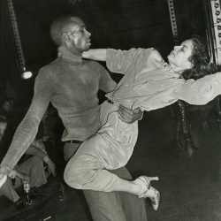 deeper-soul:Bianca Jagger and Sterling St. Jacques at Studio 54 circa 1978