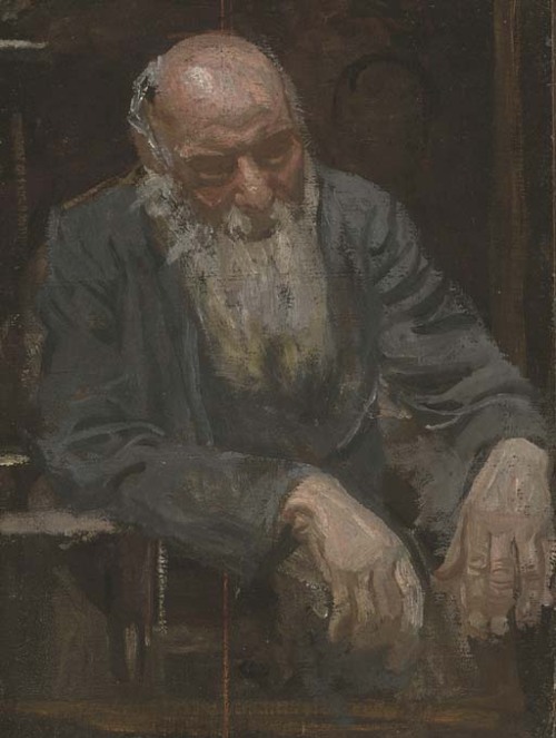 Study of an old man, 1911, Thomas Eakinshttps://www.wikiart.org/en/thomas-eakins/study-of-an-old-man