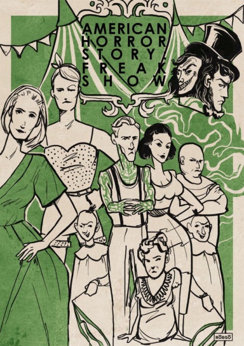 American Horror Story : Freak Show Art by Roberto Sanchez