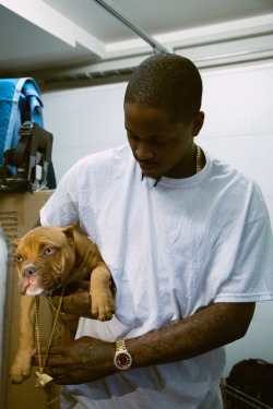 chrisimmons:  YG and his dog Badass 