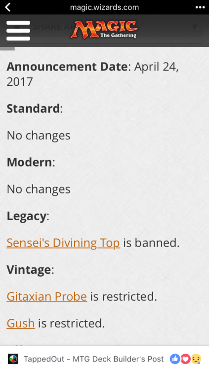 haiddon:mtg-talk:Now Top just needs banned in EDH and we’ll be golden.why ban top in edh? it doesn’t