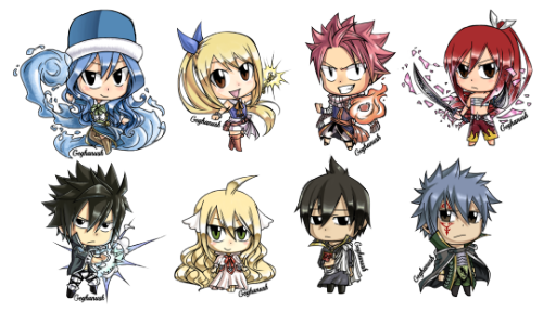 Fairy Tail Obsessed Chibi Ft Stickers