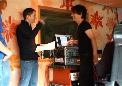 spineless0and0sublime:Brian Molko (Placebo) and Nicola Sirkis (Indochine)