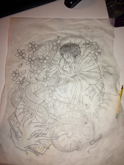 kimberlycares:  Eventually I’ll finish you lol Tattooers Instagram @honeyboobootattoos 