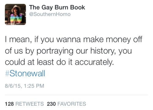 commongayboy:Gay Twitter is going in on the new #Stonewall movie and I’m loving it