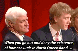hmspoofta:  Josh Thomas takes Bob Katter to task over his past comments on homosexuality.
