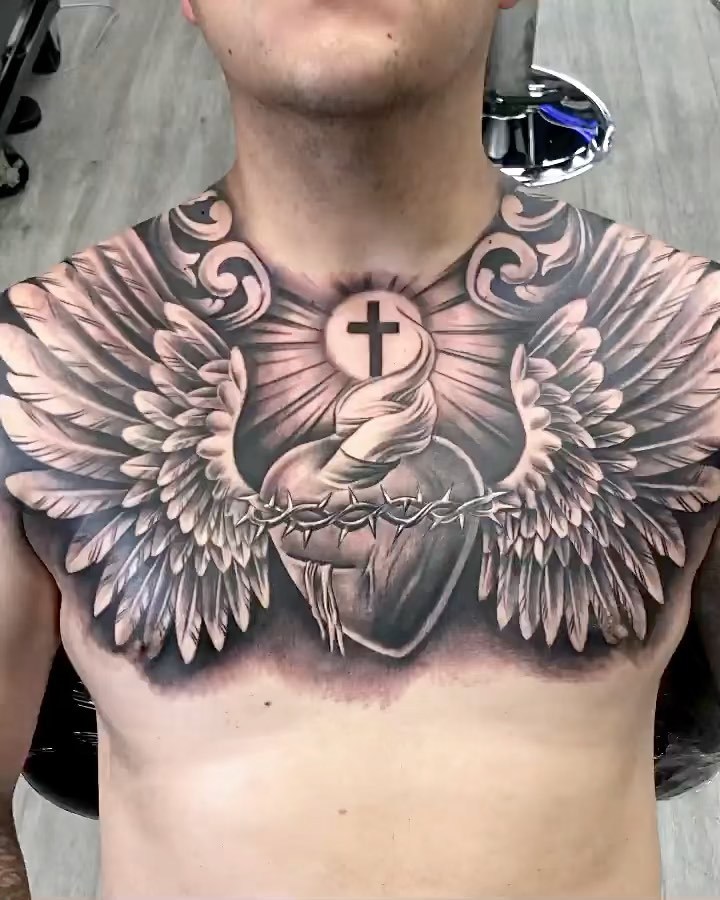 Heart And Wings Tattoo Stock Photos and Images  123RF