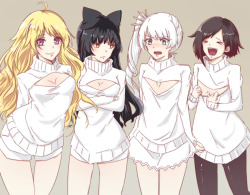 kurokami-taichi:  RWBY Examples of Turtleneck  by   マぐろ  